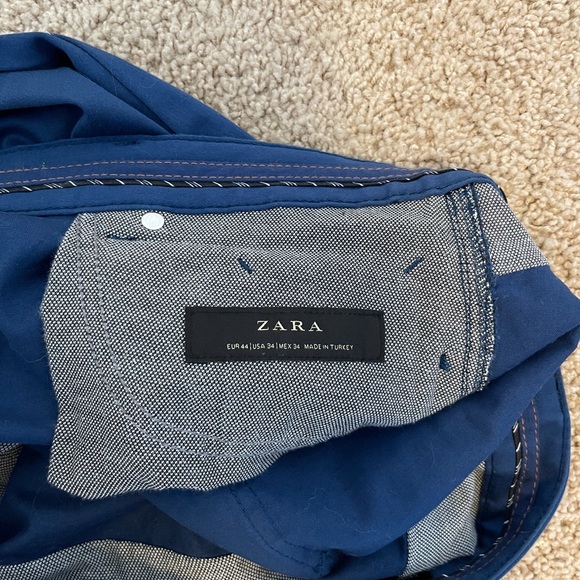 Zara blue men’s dress pants - Picture 3 of 5